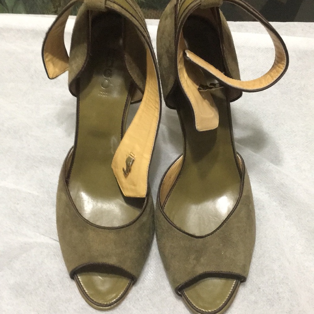 Hugo Boss Shoe suede green olive